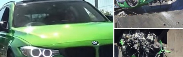 BMW M3 karavan sastavljen od četiri vozila povučen iz saobraćaja i uništen (VIDEO)