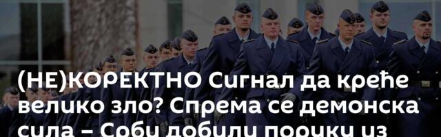 (НЕ)КОРЕКТНО Сигнал да креће велико зло? Спрема се демонска сила – Срби добили поруку из Шпаније