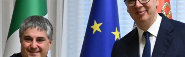 VUČIĆ SA VINOM Predsednik izrazio zahvalnost na doslednoj podršci Italije na evropskom putu Srbije