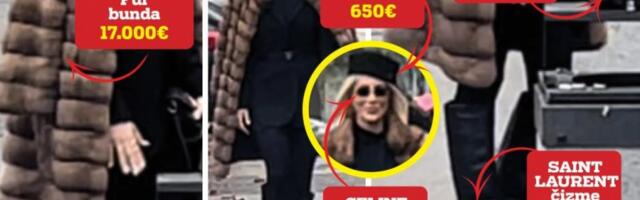 OD SUME BOLI GLAVA! Mesarova žena na suđenju prošetala stajling od 24.000 evra (VIDEO)