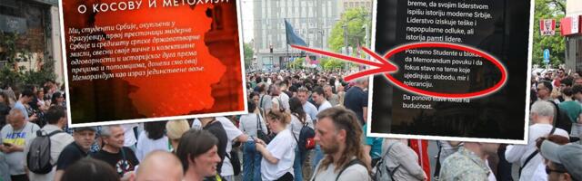 DOĐEM TI (NEKAKAV) PROGRAM! Studente blokadere zavadio Kosovski memorandum, IZ BERLINA ELITA PORUČUJE: Povucite dokument! - samo mir u svetu, KAO MISICE