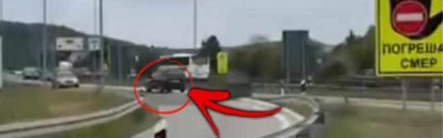 MA, DA LI JE MOGUĆE - SNIMAK ZAPALIO MREŽE! Vozač ušao u kontrasmer na auto-putu i napravio havariju! (VIDEO)