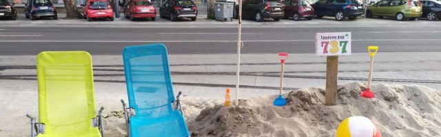 Ko kaže da ne može plaža nasred Dorćola - likovi napravili tropski bar u centru Beograda