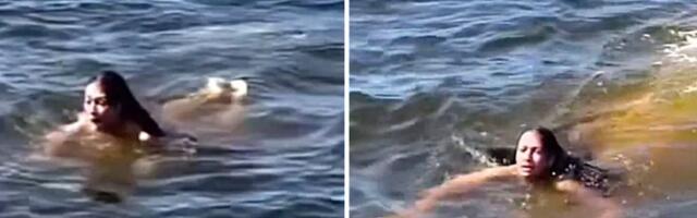 Ogromno stvorenje ispod plivačice zbunilo internet: Snimak izazvao lavinu koja je ova nepoznata životinja