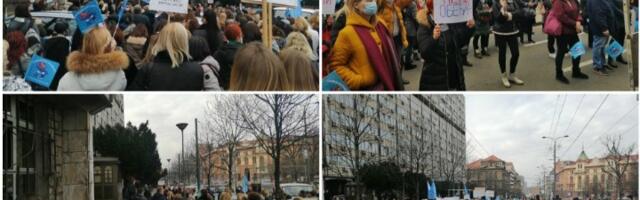 Vaspitačice na ulicama: Počeo protest u Beogradu