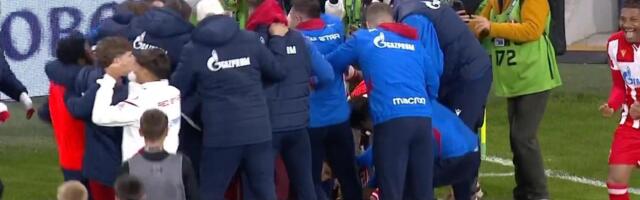 Kakva erupcija emocija na Lagatoru: Zvezdini igrači i navijači napravili šou posle osvanja duple krune!