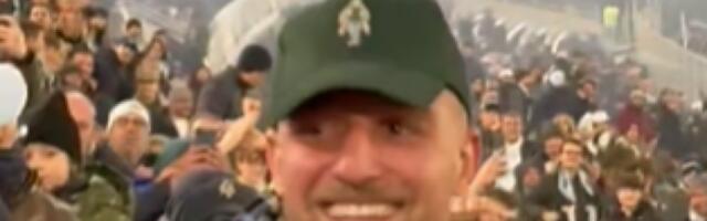 LUDNICA U RIMU ZBOG SRBINA Sergej seo među navijače, oni ga naterali da ustane (VIDEO)