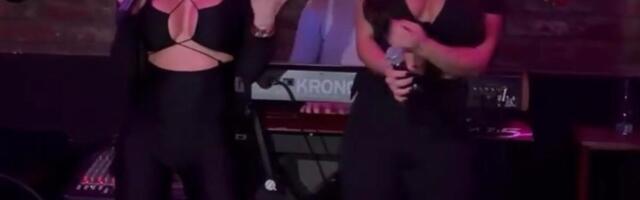 PROVOKACIJA! Beograđani nisu mogli da odvoje pogled od pevačica - obe u crnom, a ne zna se koja ima jači DEKOLTE