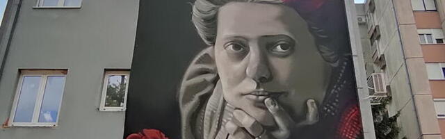Mural sa likom Nadežde Petrović u Vinari, nova kulturna tačka u gradu