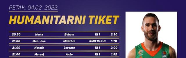 Humanitarni tiket u podne: Alen Hodžić tipuje za Udruženje studenata sa hendikepom u Kragujevcu