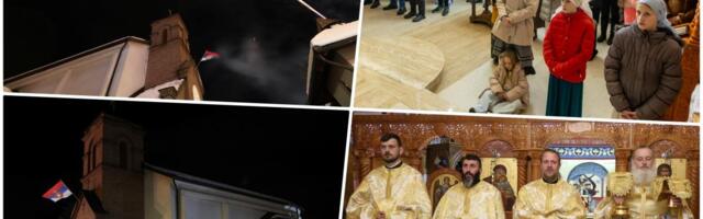 Srpska Nova godina dočekana u Čajetini: Prvi put Liturgija u ponoć, pa vatromet