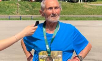 Ušao u 93. godinu i još trči: Leskovčanin Vlada oduševio Srbiju