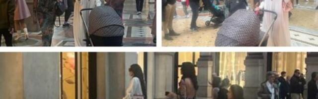 PAPARACO FOTKE SORAJE VUČELIĆ IZ MILANA: Svi se okreću za kolicima od 8.000 evra, a evo ko joj pravi društvu! (GALERIJA)