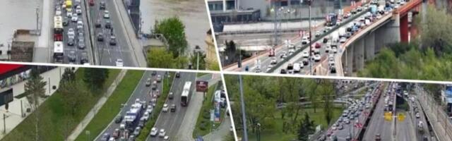 KRKLJANAC ŠIROM BEOGRADA! Nema igla gde da padne, vozila se kreću MIC PO MIC - GUŽVE GDE GOD DA SE OKRENETE