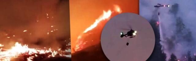 (VIDEO) Gori ključno mesto! Ogromna teritorija je u pitanju: Od ovoga zavisi sve - 400 vatrogasaca na nogama