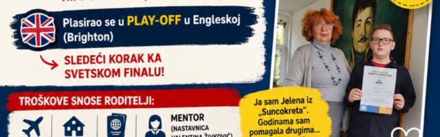 Pomozimo Aleksinčaninu Davidu Ivkoviću da ode na Svetsku Hippo olimpijadu iz engleskog jezika u Brajton