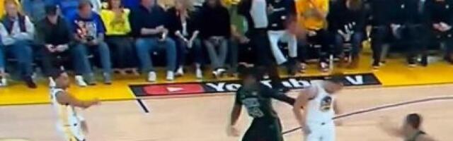 KOMIČNA SCENA! Saigrač napucao Bjelicu u glavu, u Bostonu bili u neverici! (VIDEO)