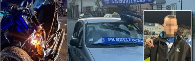 Prizor koji ledi krv! Prvi snimak nakon nesreće u kojoj je poginuo mladić (20) iz Novog Pazara - Vozilo potpuno uništeno (VIDEO/FOTO)