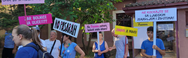 Protest pacijenata: “Spasimo Paunovu, ona je spasila nas”