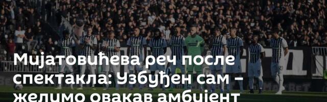 Мијатовићева реч после спектакла: Узбуђен сам – желимо овакав амбијент