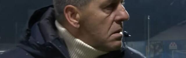"O, je*o te!" Preplašeni hrvatski trener opsovao dok je davao izjavu za TV, pogledajte šta ga je uplašilo /VIDEO/