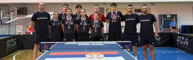 Mladi stonoteniseri Srbije osvojili osam medalja na Balkanskom prvenstvu