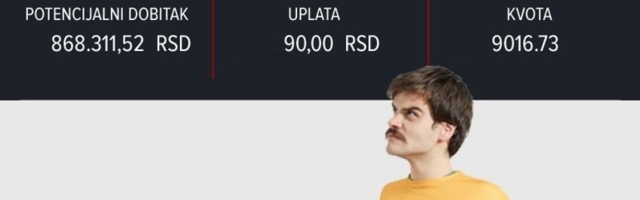 LUDI TIKET (-), sreda, 868.311 dinara: Zemunac proklinje jalovu Iduna arenu