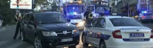 Sudar putničkog i policijskog auta u Vojvode Stepe