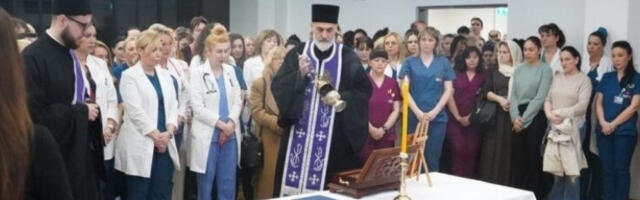 Мошти Светог Нектарија Егинског у Институту „Дедиње”