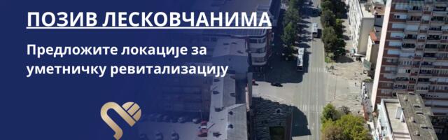 Cvetanovićev kabinet upućuje “poziv sugrađanima da predlože lokacije za nove umetničke sadržaje u Leskovcu”