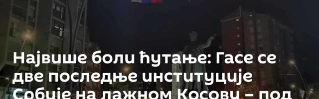 Највише боли ћутање: Гасе се две последње институције Србије на лажном Косову – под окриљем мрака