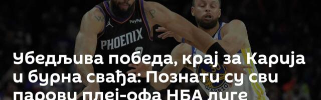 Убедљива победа, крај за Карија и бурна свађа: Познати су сви парови плеј-офа НБА лиге