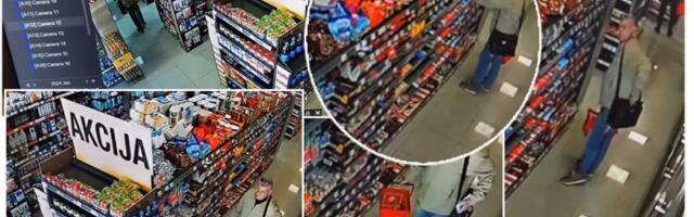 Snimak "gospodina" kako lagano krade iz prodavnica: "Otvori torbu i samo je puni, a u korpi jedan artikal"