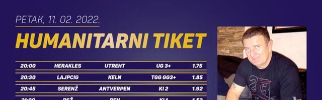Humanitarni tiket u podne: Dejan Žujović tipuje za Udruženje distrofičara MO u Čačku