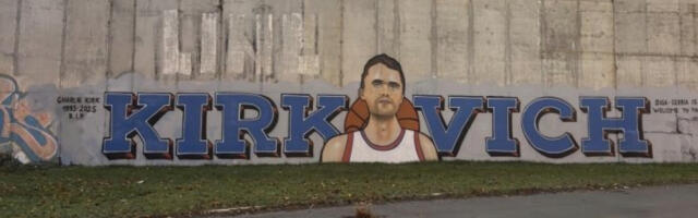 KIRKOVIĆ! U Beogradu osvanuo mural posvećen tragično ubijenom Čarliju Kirku!