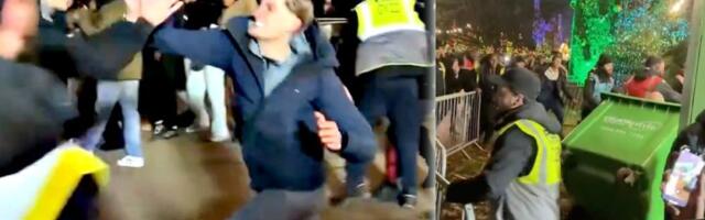 (VIDEO) Nisu izneverili ni ovaj put: Žestoka makljaža na Badnje veče - Sevale pesnice, letele kante, policija intervenisala šokerima!