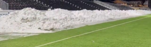 Očistili 80 tona snega kako bi igrali Ligu šampiona