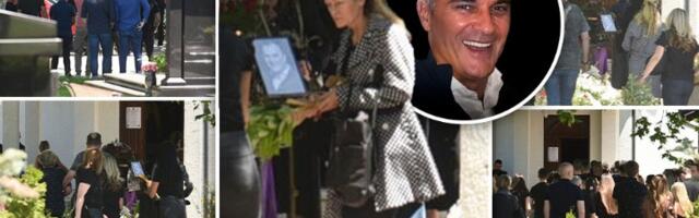 (FOTO) Danas je sahrana Aleksandra Nešovića Baje: Udovica u suzama