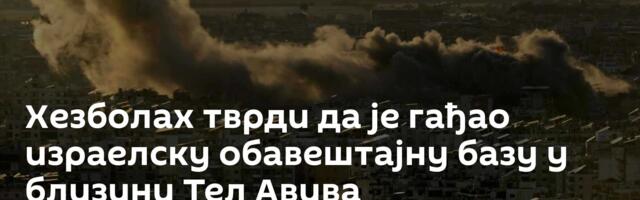 Хезболах тврди да је гађао израелску обавештајну базу у близини Тел Авива