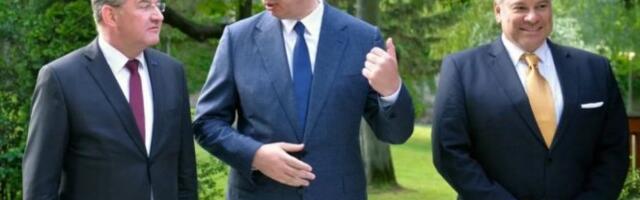 "VREME JE DA PRIŠTINA NAPOKON ISPUNI SVOJE OBAVEZE" Vučić se sastao sa Lajčakom i Eskobarom