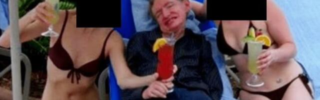 Čuveni fizičar u "sendivču" sa Epstinovim devojkama: Prizor pokrenuo lavinu na mrežama