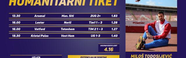 Humanitarni tiket u podne: Miloš Todosijević novogodišnjim tipovima do pomoći za Ivanu i Mariju Lešević