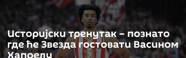 Историјски тренутак – познато где ће Звезда гостовати Васином Хапоелу