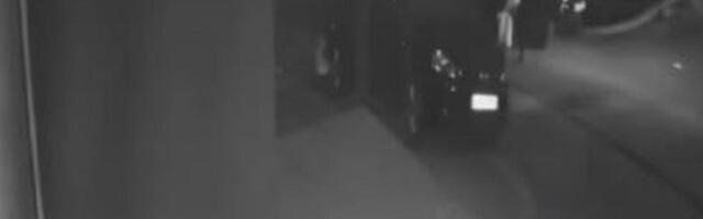 Lopov usred noći obija auto u Bulevaru Kralja Aleksandra (VIDEO)