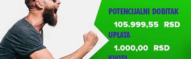 LUDI TIKET, utorak, 105.999 dinara: Sve karte na jedno poluvreme