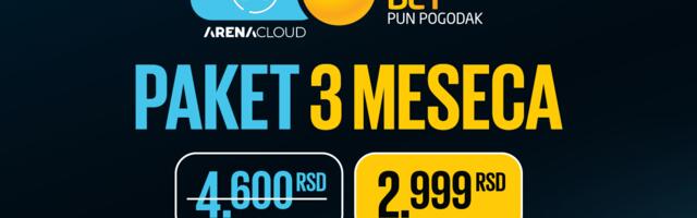 Tri meseca Arena Cloud hoću ja, neću jedan, neću dva