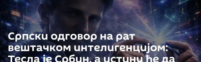 Српски одговор на рат вештачком интелигенцијом: Тесла је Србин, а истину ће да открију и наше жртве
