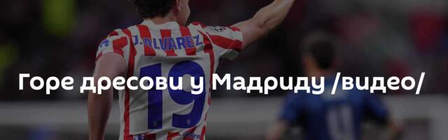 Горе дресови у Мадриду /видео/
