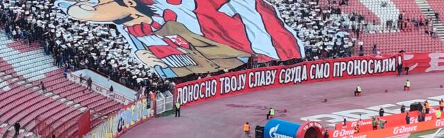 „Tifo scena“: Pogledajte koreografiju „delija“ povodom 81. rođendana Crvene zvezde (VIDEO)