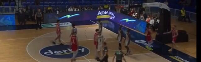 Meč Partizana 2 puta prekidan - nestajala struja (VIDEO)